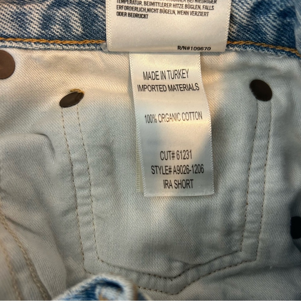 Agolde Ira Mid Rise Loose Shorts Size 25 - Picture 13 of 15